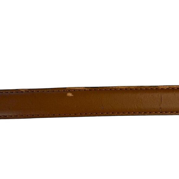 Lauren Ralph Lauren shiny black leather belt women's size medium - Picture 8 of 8